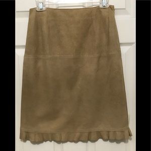 Chic Ann Taylor Suede Skirt